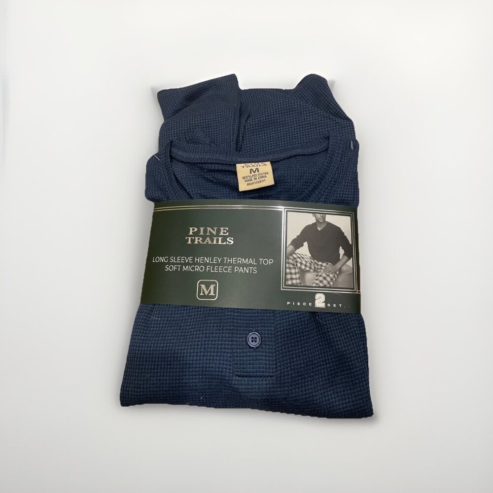 NWT PINE TRAILS MENS 2 piece pajama set size M